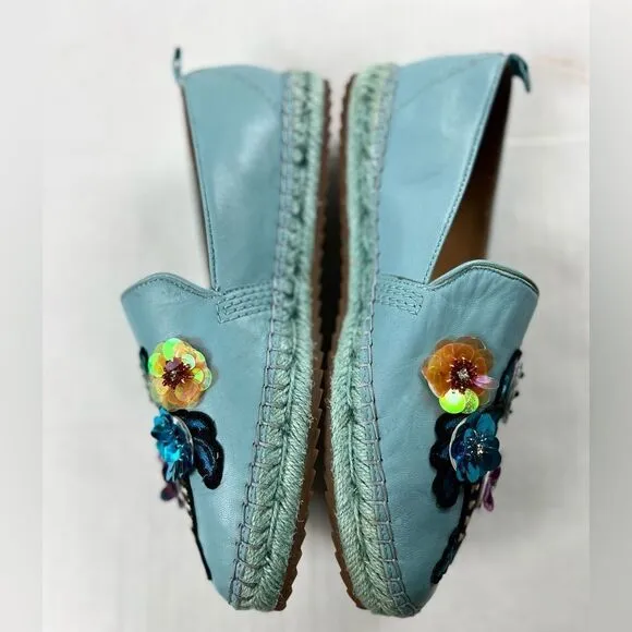 Anthropologie Bill Bass Sutton Leather Espadrilles