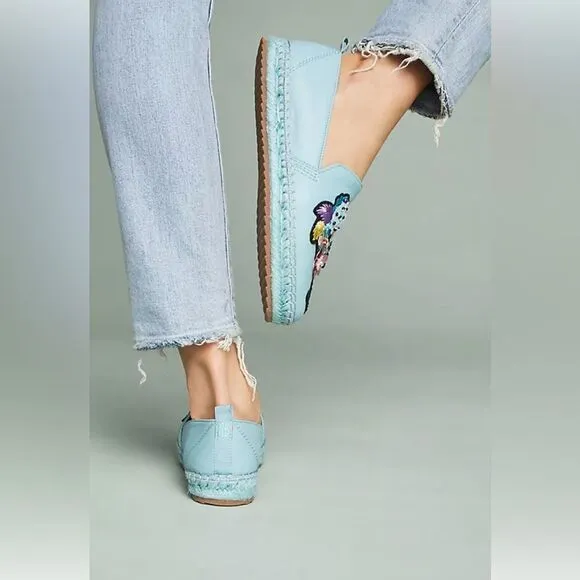 Anthropologie Bill Bass Sutton Leather Espadrilles