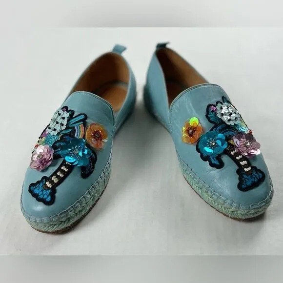 Anthropologie Bill Bass Sutton Leather Espadrilles