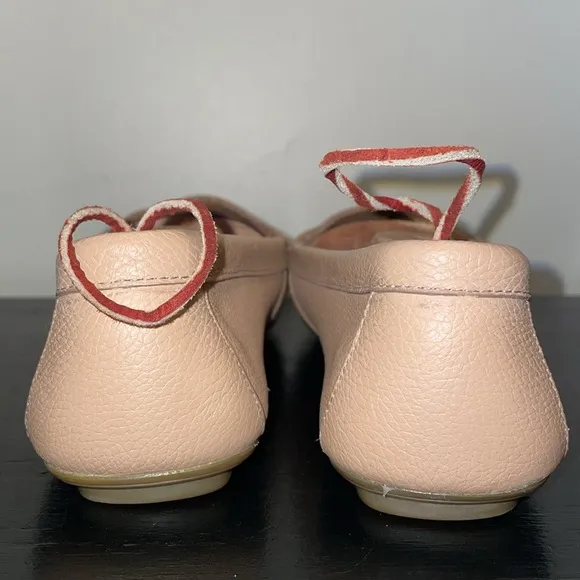 Anthropologie Calvin Klein Leta Leather Flats/Slip Ons.  Size 9.  Rubber Soles