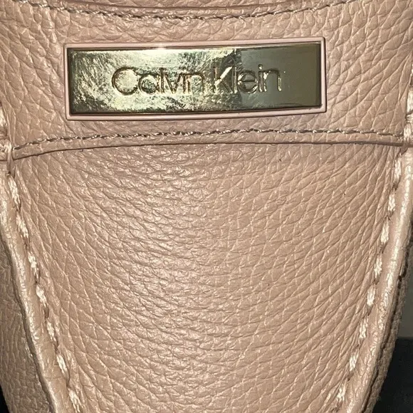 Anthropologie Calvin Klein Leta Leather Flats/Slip Ons.  Size 9.  Rubber Soles