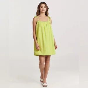 Anthropologie Charlie Holiday Peyton Mini Dress in Lime NWT