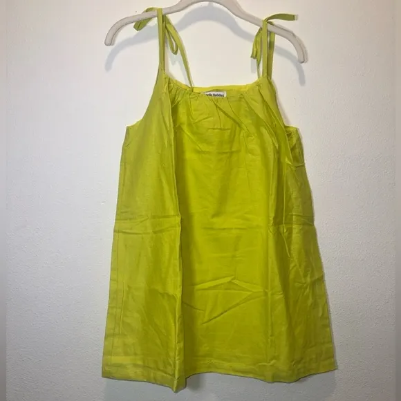 Anthropologie Charlie Holiday Peyton Mini Dress in Lime NWT