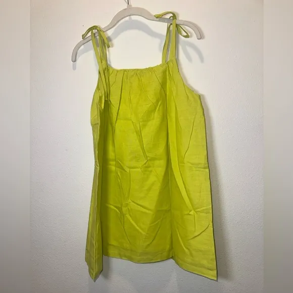 Anthropologie Charlie Holiday Peyton Mini Dress in Lime NWT