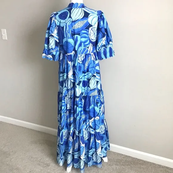 Anthropologie Farm Rio Dress Short Sleeve Printed NWT