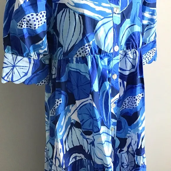 Anthropologie Farm Rio Dress Short Sleeve Printed NWT