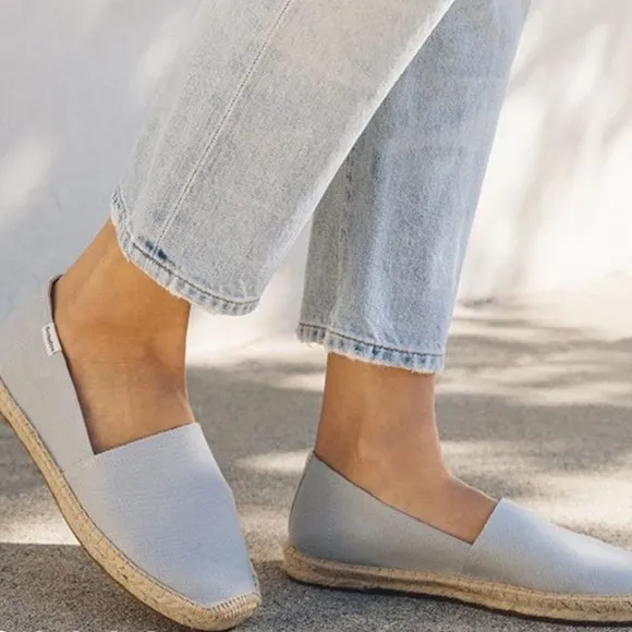 Anthropologie Soludos Dali Canvas Espadrille Slip Ons