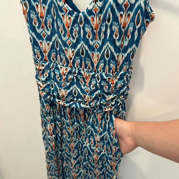 Anthropologie Vanessa Virginia Tidal Maxi Dress Size Small