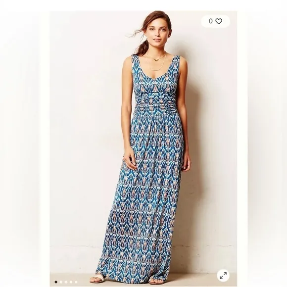 Anthropologie Vanessa Virginia Tidal Maxi Dress Size Small