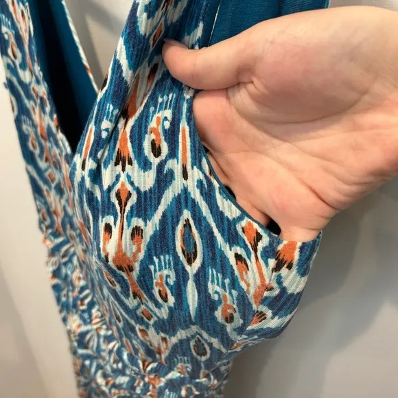 Anthropologie Vanessa Virginia Tidal Maxi Dress Size Small