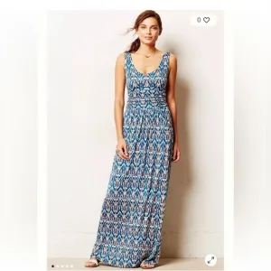 Anthropologie Vanessa Virginia Tidal Maxi Dress Size Small