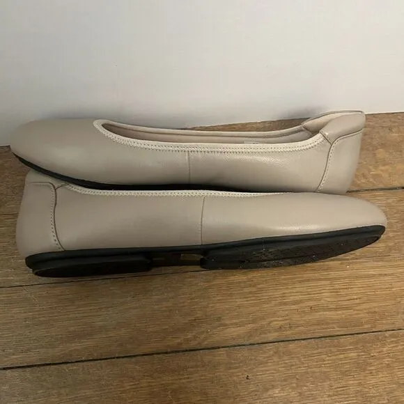 Apex Ballet Flats Comfort Taupe Beige Tan Size 9.5