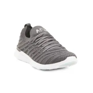 APL iron/white Techloom Wave Hybrid Slip On Running Sneakers