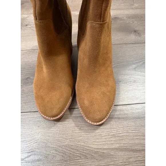 Aqua College Natalya Waterproof Boots Color Camel Suede Size 11M Style B6846 235