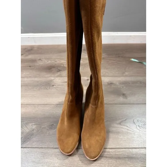 Aqua College Natalya Waterproof Boots Color Camel Suede Size 11M Style B6846 235