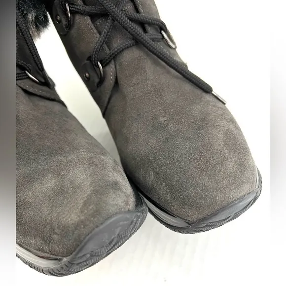 Aquatalia “Brass” Fold Down Wedge Boots - Size 9