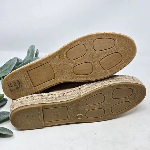 AQUATALIA Flyn Leather Water Resistant Espadrilles Sneakers Size 10 NWOT