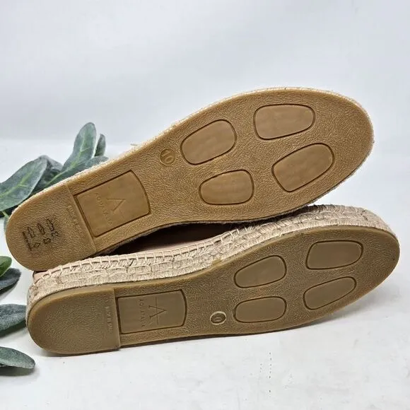 AQUATALIA Flyn Leather Water Resistant Espadrilles Sneakers Size 10 NWOT
