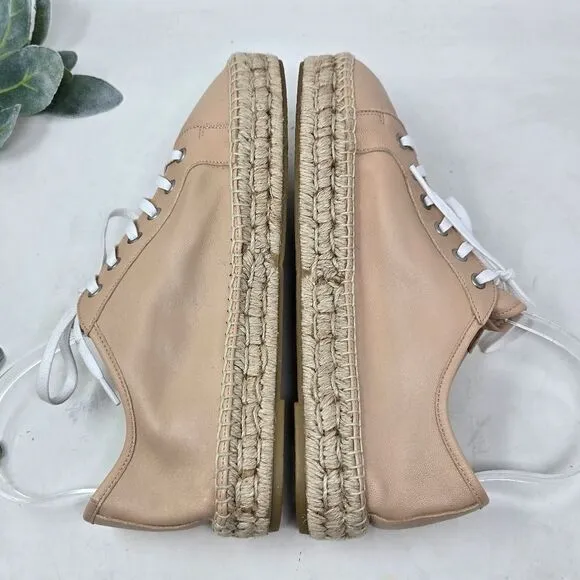 AQUATALIA Flyn Leather Water Resistant Espadrilles Sneakers Size 10 NWOT