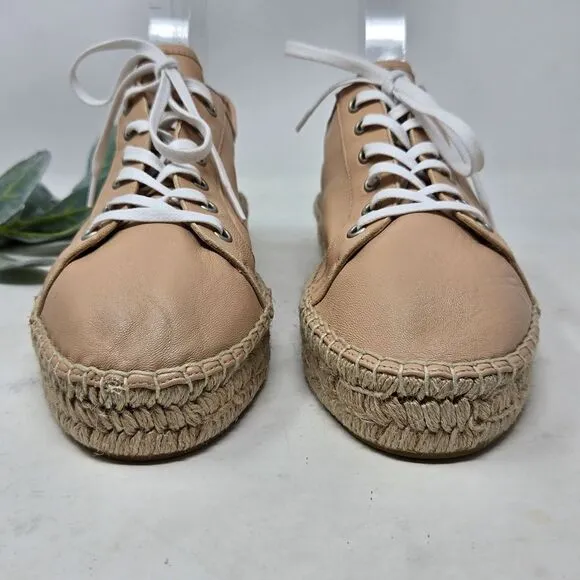 AQUATALIA Flyn Leather Water Resistant Espadrilles Sneakers Size 10 NWOT