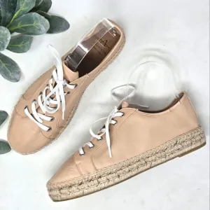 AQUATALIA Flyn Leather Water Resistant Espadrilles Sneakers Size 10 NWOT