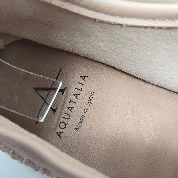 AQUATALIA Flyn Leather Water Resistant Espadrilles Sneakers Size 10 NWOT