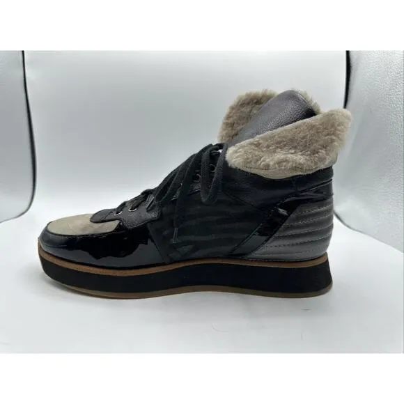 Aquatalia Jacinda Genuine Sheep Fur Lined Weatherproof Boots Women’s Size 7.5