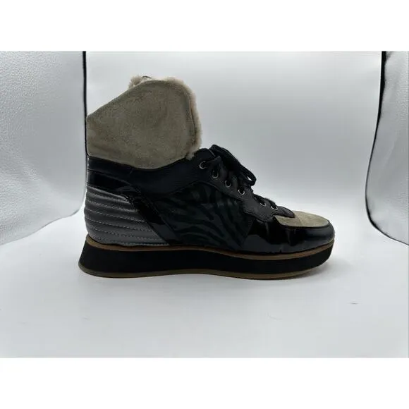 Aquatalia Jacinda Genuine Sheep Fur Lined Weatherproof Boots Women’s Size 7.5