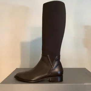 Aquatalia Nanina  Waterproof Calf/ Elastic Brown Boots 9.5