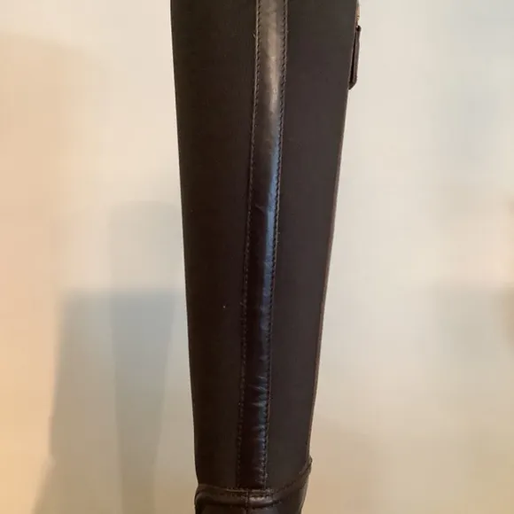 Aquatalia Nanina  Waterproof Calf/ Elastic Brown Boots 9.5