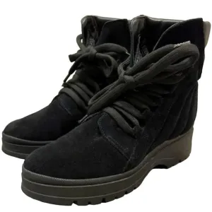 AQUATALIA NWOB Salma Genuine Suede Booties Boots Faux Fur Tongue 7 Made in Italy
