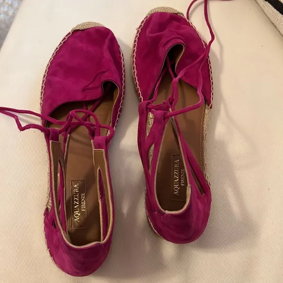 Aquazzura Belgravia Suede Espadrilles