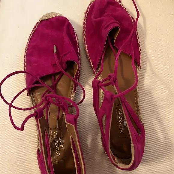 Aquazzura Belgravia Suede Espadrilles