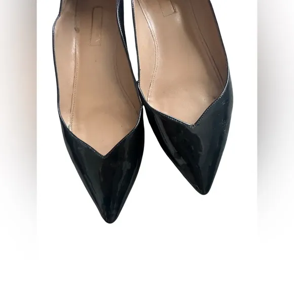 Aquazzura zen patent leather black flats 36.5