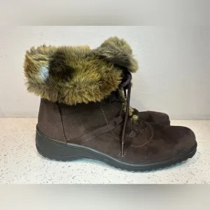 Ara Magaly Gore-Tex Waterproof Faux Fur Lined Booties US 9/ UK 6.5 *no insoles*