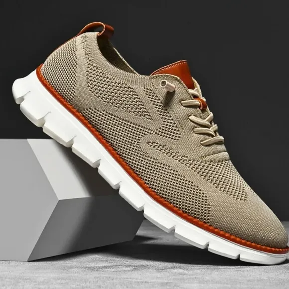 Arctic Breeze Slip-On Sneakers. Color Khaki.