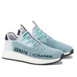 Armani Exchange Sneakers XUX058 Logo Sock Style Fabric Stretch Slip On Style