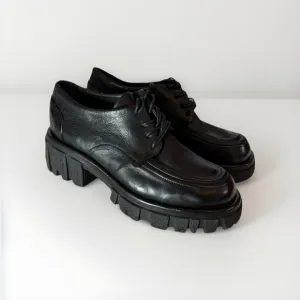 A.S.98 Henrik Chunky Loafer NWOT Black Leather Size 39 US 8.5-9 Platform