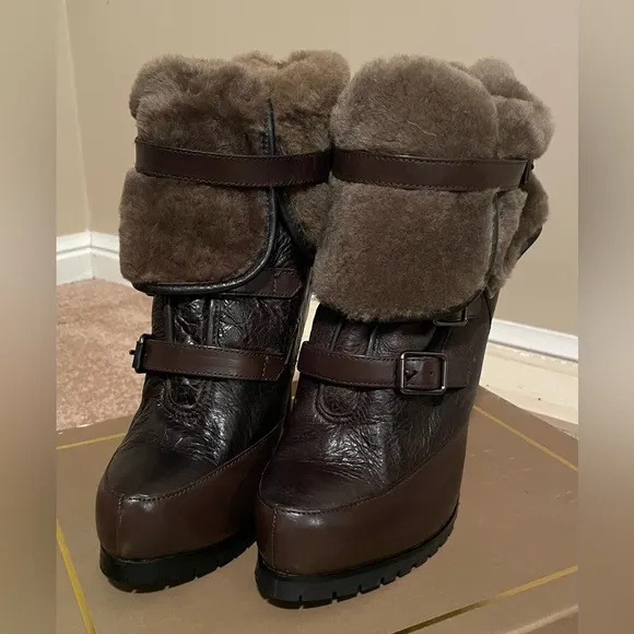 ASH ITALIA ENIGMA FUR BOOTS NEW IN BOXSIZE 10/40