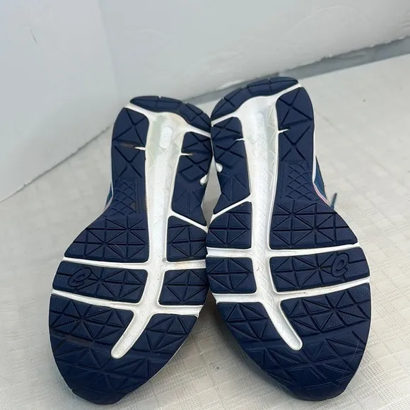 Asics Blue and Pink Sneakers with Breathable Mesh