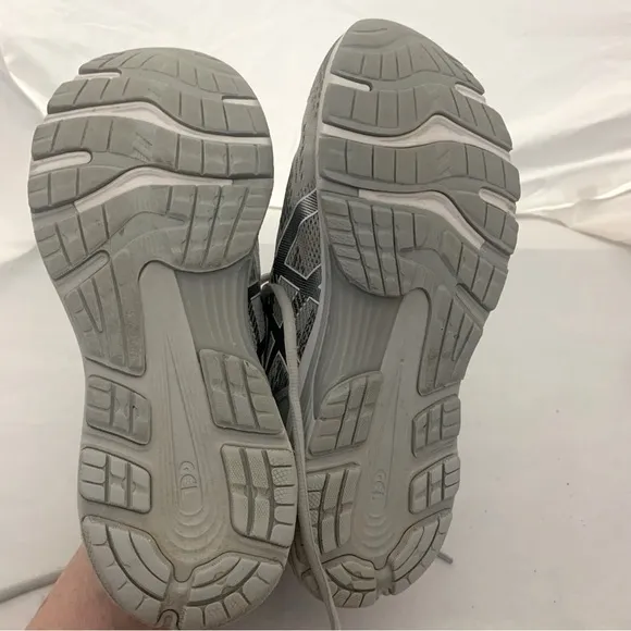Asics Gel-Nimbus 21 Women Gray Mesh Running Sneakers