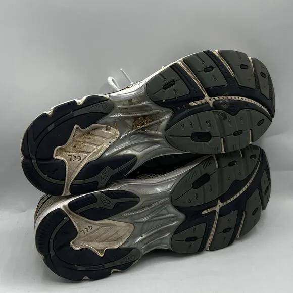 Asics GT 2160 White Pure Silver Yellow Gold Mens Size 14 Athletic Mesh Sneakers