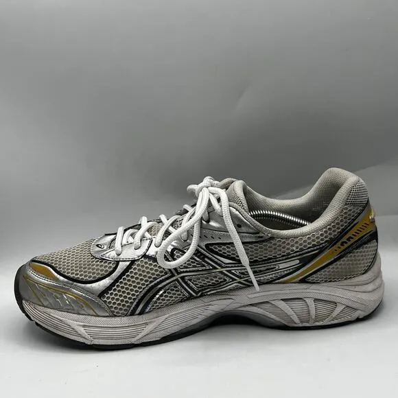 Asics GT 2160 White Pure Silver Yellow Gold Mens Size 14 Athletic Mesh Sneakers