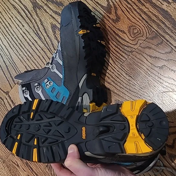 Asolo GTX Women's Gray and Blue Hiking Boots