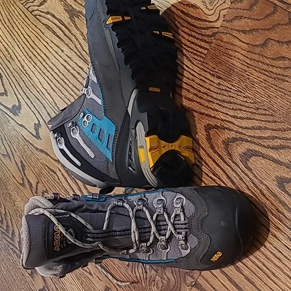 Asolo GTX Women's Gray and Blue Hiking Boots