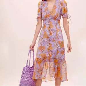ASTR the label Chandler floral dress XS