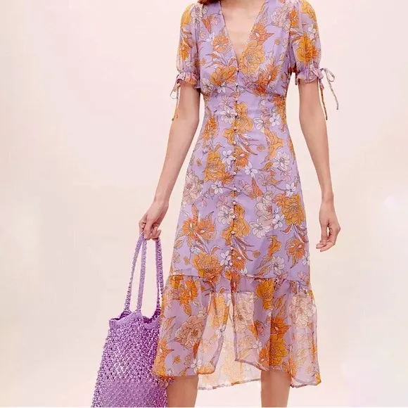 ASTR the label Chandler floral dress XS