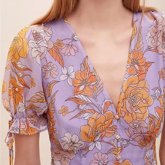 ASTR the label Chandler floral dress XS