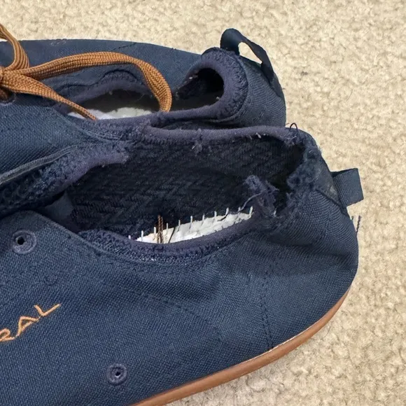 Astral Blue and Brown Sneakers with Breathable Mesh