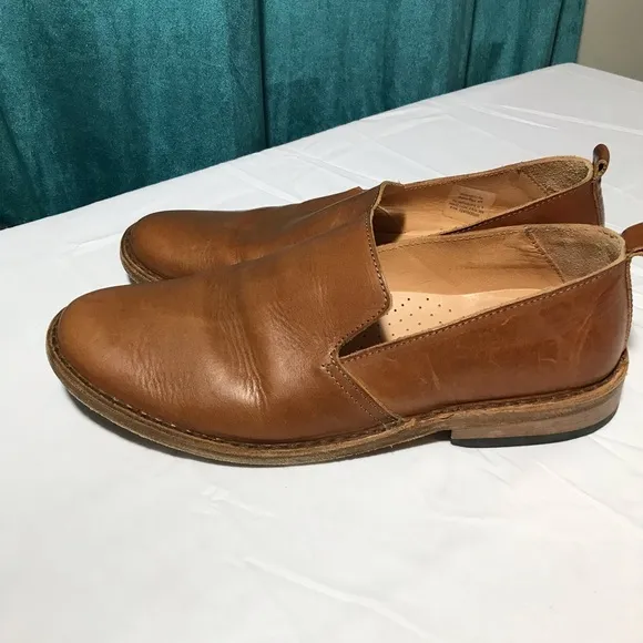 Astroflex Patnoflex mens tan Italian leather loafers size 45 (US 12) comfort